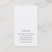 Modèle arrière du carte de visite de la femme (Dos)