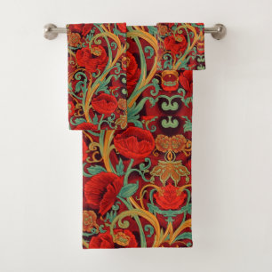 Modèle Art nouveau floral Coquelicots de William M