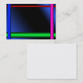 Modèle au néon #2 de carte de visite (Devant / Derrière)