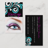 Modèle audacieux de carte de visite de maquilleur (Devant / Derrière)