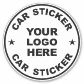 Modèle autocollant de voiture. Votre image ici. (Devant)