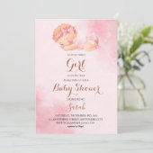 Modèle baby shower Invitation (Debout devant)