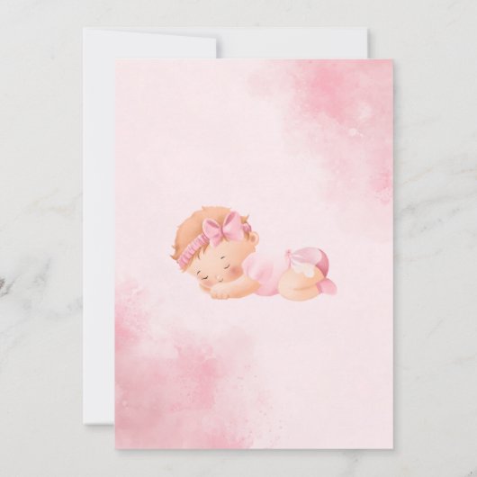 Modèle baby shower Invitation (Dos)