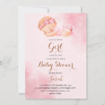 Modèle baby shower Invitation