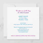 Modèle baby shower Invitation (Dos)