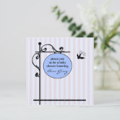 Modèle baby shower Invitation (Debout devant)
