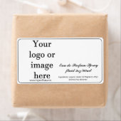 Modèle blanc 2 oz Taille Étiquette de bouteille de (En situation)