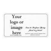 Modèle blanc 2 oz Taille Étiquette de bouteille de (Devant)