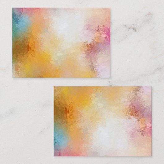 Modèle blanc Abstrait personnalisé coloré (Devant / Derrière)