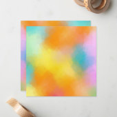 Modèle blanc couleur Abstrait personnalisé (Devant/Arrière en situation)