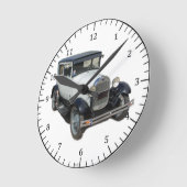 modèle blanc horloge murale (Angle)