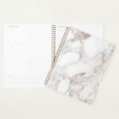 Modèle blanc marbre or Rose sur mesure (Devant avec enveloppe)