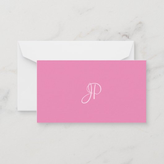 Modèle blanc rose chaud manuscrit (Dos)