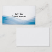 Modèle bleu impressionnant de carte de visite de (Devant / Derrière)