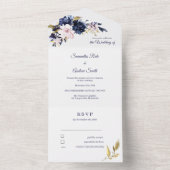 Modèle bleu rose et or (À l'intérieur)