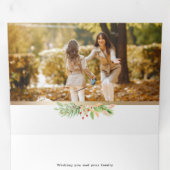 Modèle Botanique Script Joyeux 2-Photos avec cadre (Intérieur en premier)