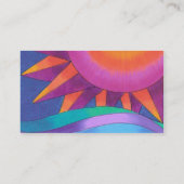 Modèle brillant de carte de visite de Sun (Dos)