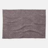 Modèle Brown foncé en Damas - Serviette de cuisine (Horizontal)