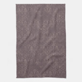 Modèle Brown foncé en Damas - Serviette de cuisine (Vertical)