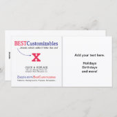 Modèle cadeau blanc personnalisable (Devant / Derrière)