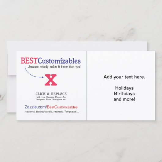 Modèle cadeau blanc personnalisable (Devant)