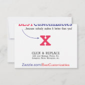 Modèle cadeau personnalisé blanc (Dos)