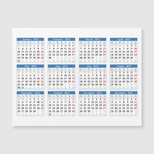 modèle calendrier 2022