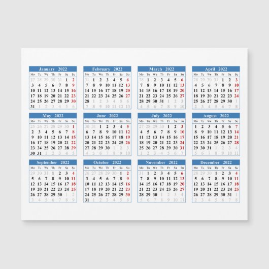 modèle calendrier 2022 (Devant)