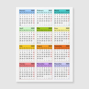 modèle calendrier 2022