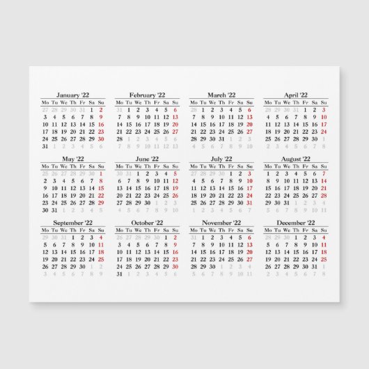 modèle calendrier 2022 (Devant)