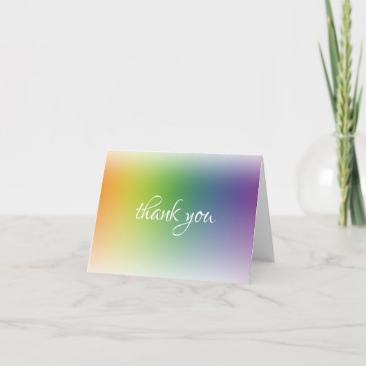 Modèle calligraphique coloré tendance Merci (Devant)