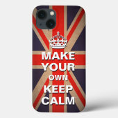 Modèle calme - coque iphone Union Jack (Verso)