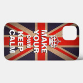 Modèle calme - coque iphone Union Jack (Verso (horizontal))