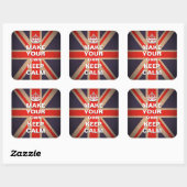 Modèle calme - Stickers Union Jack Vintages (Feuille)