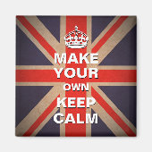 Modèle calme - Vintage Union Jack Magnet (Devant)