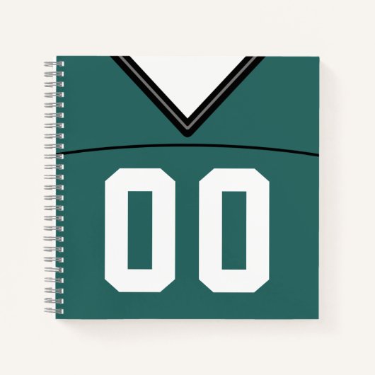 Modèle Carnet de football Jersey personnalisable (Devant)