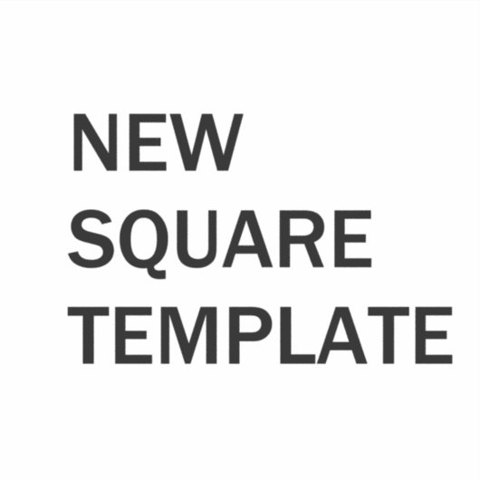 Modèle carré Sticker (Devant)