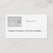 Modèle - Carte de profil d'entreprise (Dos)