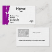 Modèle - Carte de profil d'entreprise (Devant / Derrière)