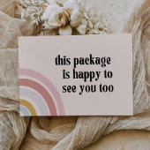 Modèle Carte de remerciements Boho | Packaging d'e