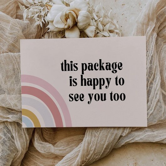 Modèle Carte de remerciements Boho | Packaging d'e