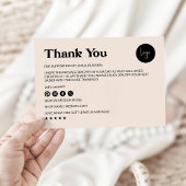 Modèle Carte de remerciements Boho | Packaging d'e