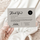 Modèle Carte de remerciements moderne