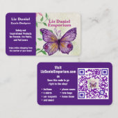 MODÈLE - Carte de visite de 3,5 po x 2,0 po (Devant / Derrière)