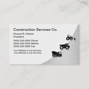 Modèle Carte de visite de construction