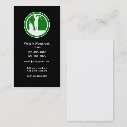 Modèle Carte de visite de formation professionnell (Devant / Derrière)