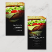 modèle carte de visite de Hamburger (Devant / Derrière)