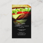 modèle carte de visite de Hamburger (Dos)