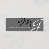 Modèle Carte de visite de Monogramme moderne (Dos)