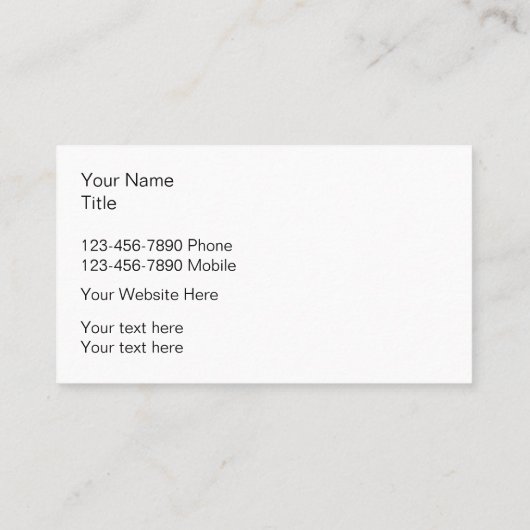 Modèle Carte de visite de service pour animaux (Dos)